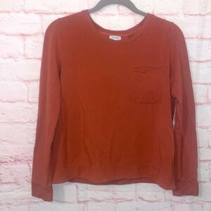 CUYANA small/medium rust colored 3/4 sleeve